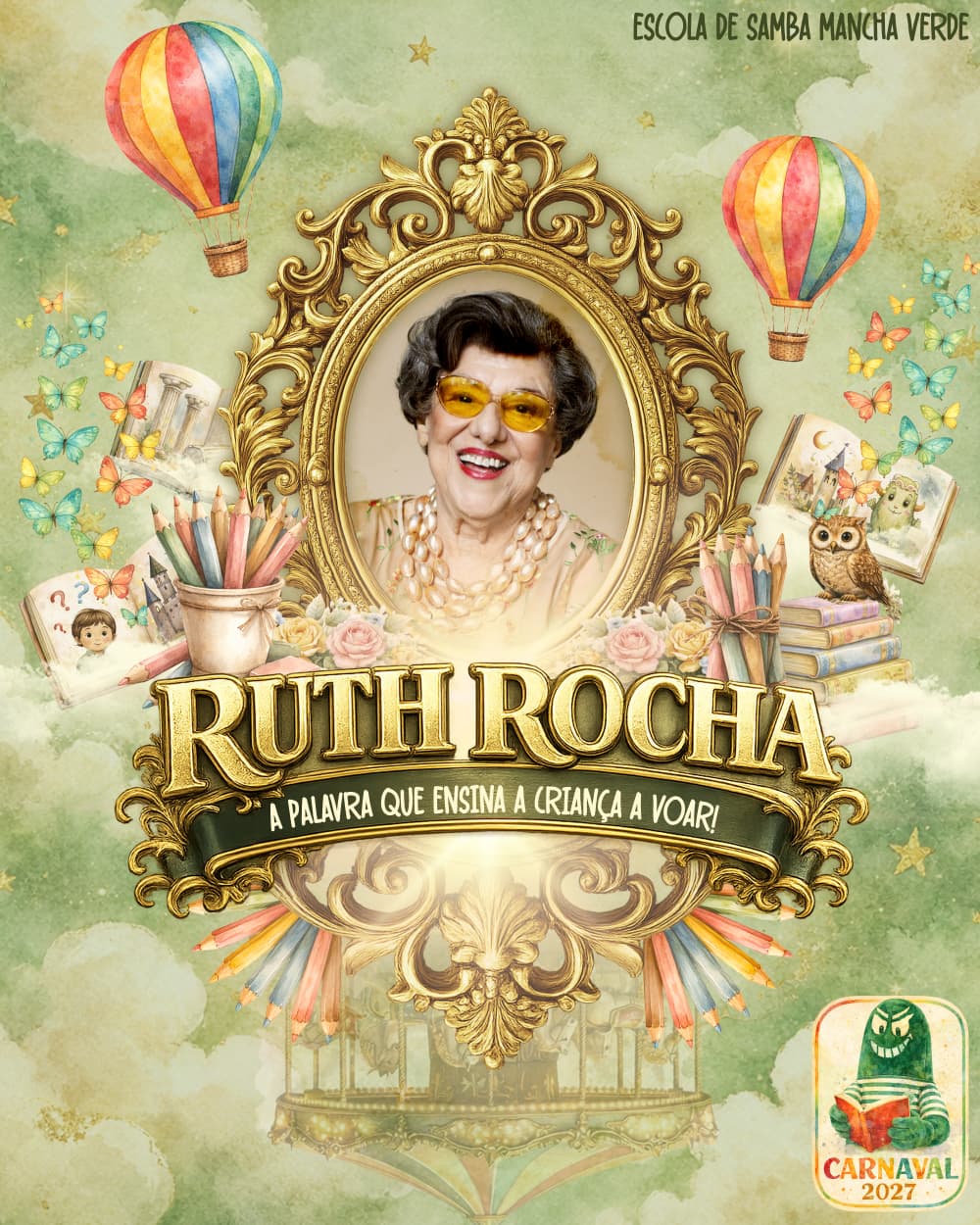 Mancha Verde homenageará Ruth Rocha no enredo do Carnaval 2027